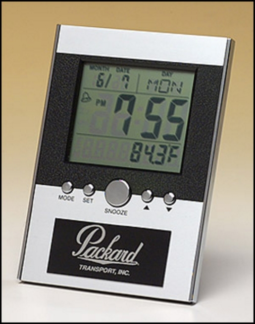 Multi-Function Digital Desk Clock (3 3/4"x 5 1/4")